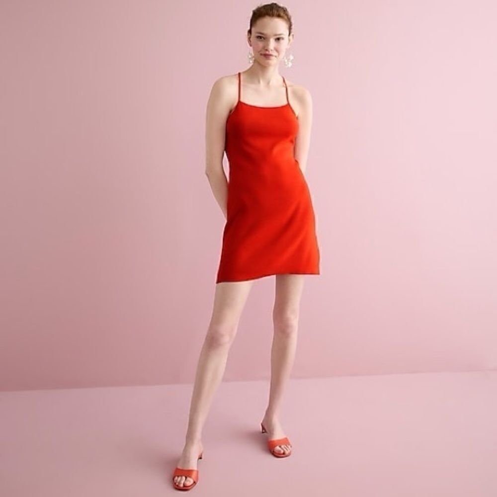 J Crew Cross Back Knit Mini Dress NWT